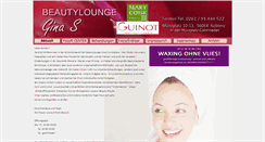 Desktop Screenshot of beautysalon-ginas.de